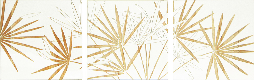 HP023 Wall Décor art wood panel hand carved botanical